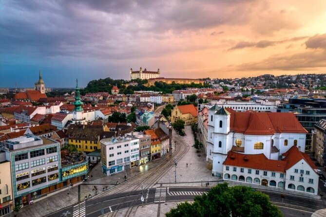 Bratislava City Walking Tour with Castle Ticket - Stop 2: Bratislava Castle, a Short Guided Setup and Time to Roam
