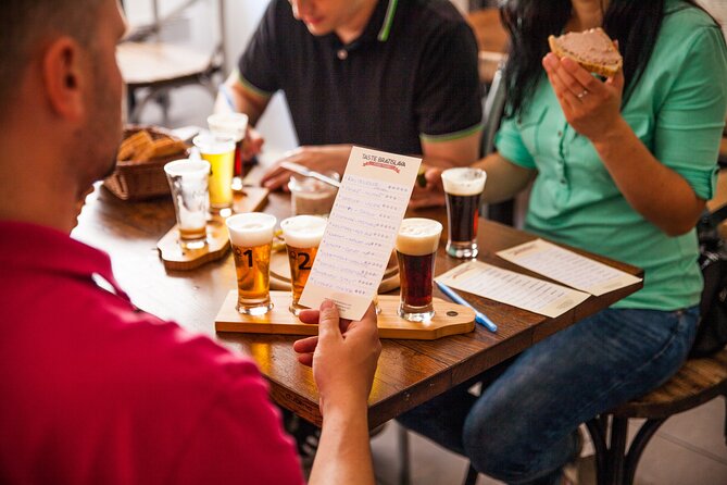 Bratislava Craft Beer Tour - First Old Town Stop: Five Slovak Craft Beers at a Cozy Brew Pub