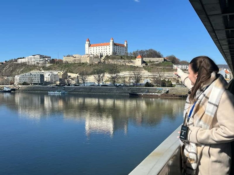 Bratislava Highlights: Old Town & Castle Walking Tour - Coming back down through fortifications and the Andersen promenade