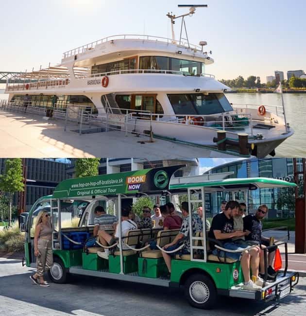 Bratislava: Hop-On Hop-Off Full Day+River Cruise & UFO tower - Getting your bearings with the Bluetooth audio guide