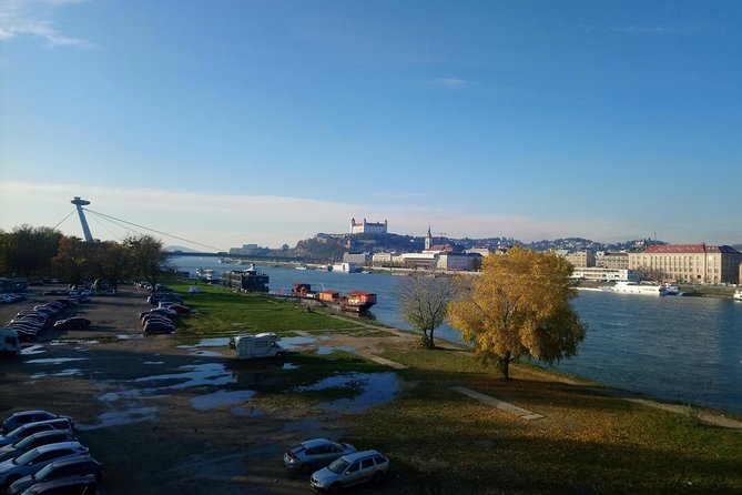 Bratislava Identity Bike Tour - Sun Clock and Stary most: quick icons that help you remember the route