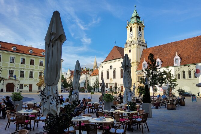 Bratislava Old Town Walking Tour - Old Opera House and the cathedral stop that anchors the skyline