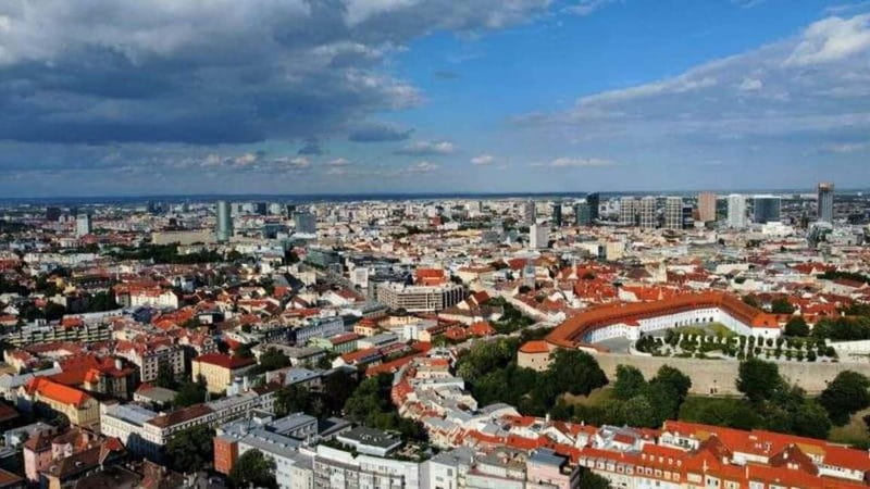 Bratislava: Private City Highlights Tour by Car - Bratislava Castle courtyard viewpoint, where the short stop really pays off