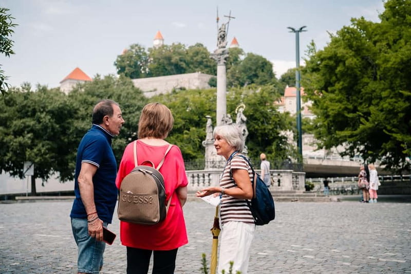 Bratislava: Private Walking Tour with Optional Beer Tasting - Roland Fountain legends, Old Town Hall photos, and the Franciscan Church past