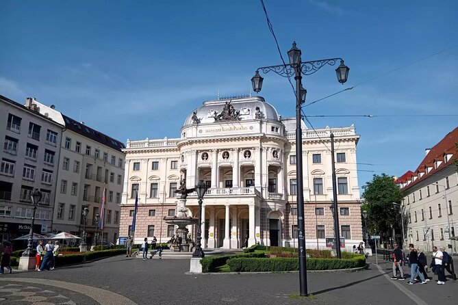 Bratislava’s Old Town: A Self-Guided Audio Tour - Slovak National Theatre and Old Town Hall facts