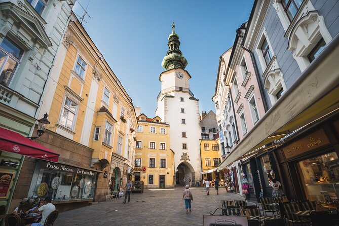 Bratislava-Top Sights Guided Tour - Old Town focus: Michael’s Gate, the old Parliament palace, and St. Martin’s Cathedral gates