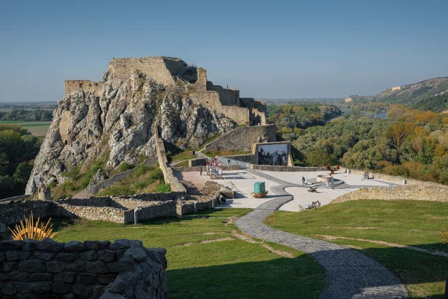 From Vienna: Bratislava & Devin Castle Day Tour with Photo - Devín Castle ruins above the Danube and Morava confluence