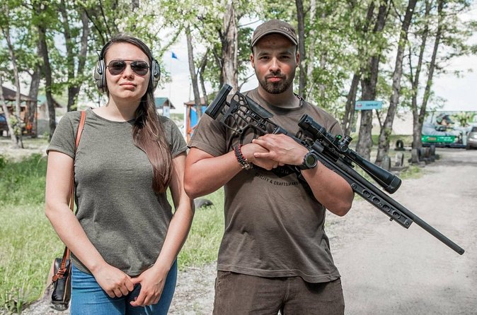 Kalashnikov, Pistol & Sniper Rifle Shooting in BratislavaShootingClub PLUS - Three weapons, three feels: AK-style rifle, Glock-style pistol, scoped Dragunov-style rifle