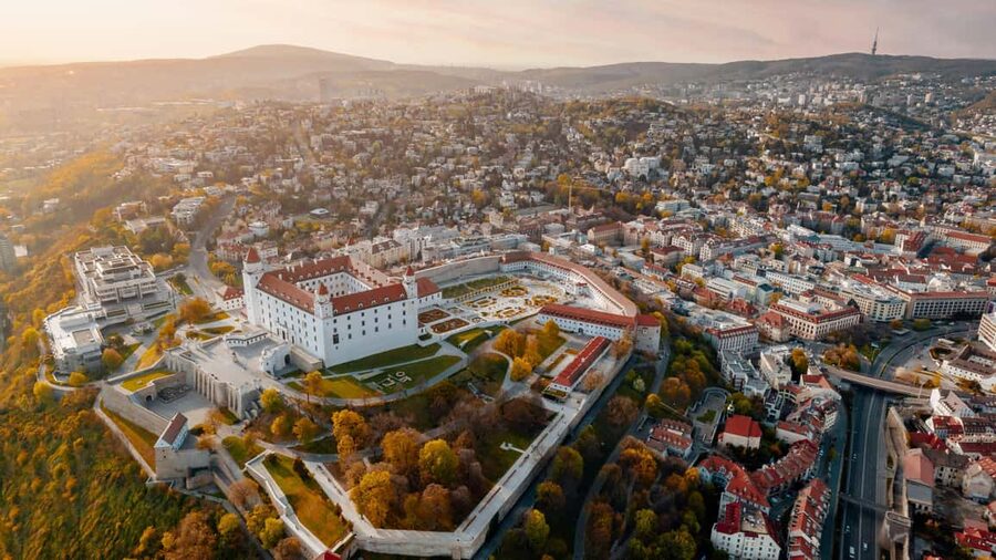 Vienna: Guided Bratislava & Devín Castle Tour via Hainburg - Snacks, bottled water, and the tasting at the end: what’s included, and what to ask
